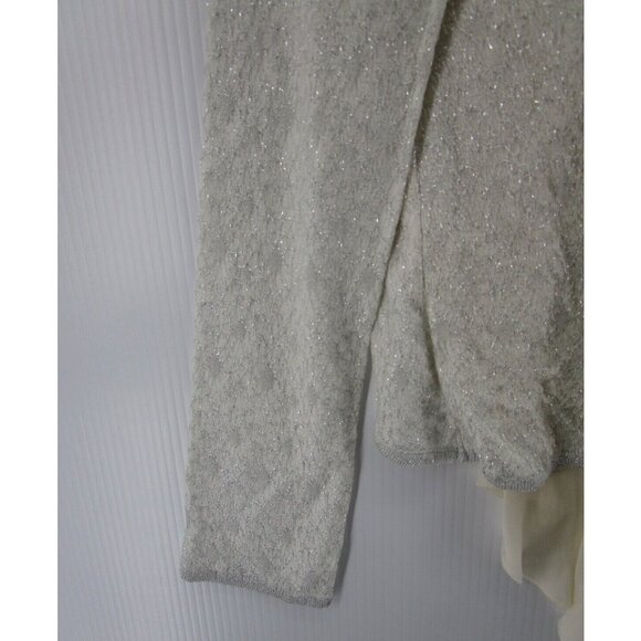 St John Top Medium Wrap Blouse Pullover Knit Boat Neck Lined Career - Picture 3 of 10